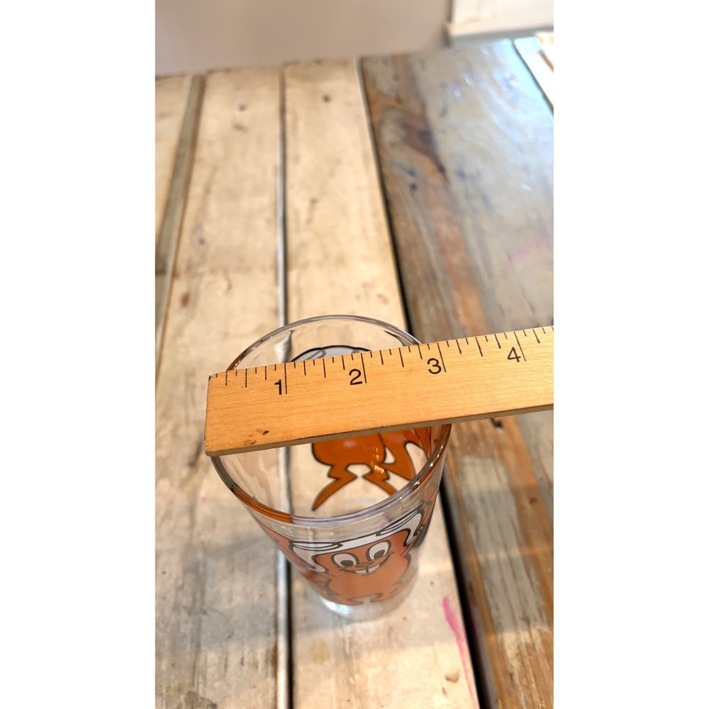 Vintage 1970s Pepsi Collector Series Rocky Cartoon Character Drinking Glass 6" - Picture 10 of 10